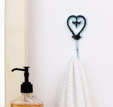 Iron Heart Decorative Wall Hook