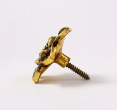 Modern Golden Rose Flower Aluminium Wall Hooks-3 Pieces