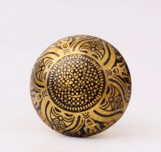 Modern Brass Floral Drawer Knobs
