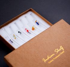 6 Pieces Reusable Glass Straws Eco-friendly Colorful Cute Bent Straws