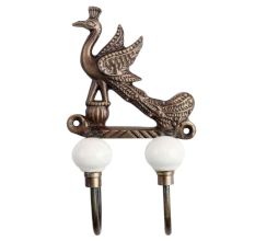 Peacock Iron Decorative Hooks