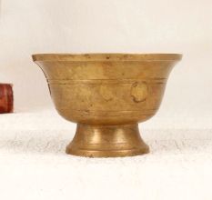 Premium Brass Kumkum Tilak Cup for Hindu Rituals