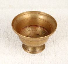South Indian Brass Kumkum Tilak Cup for Home Decor