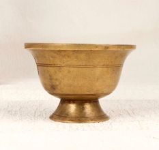 South Indian Brass Kumkum Tilak Cup for Home Decor