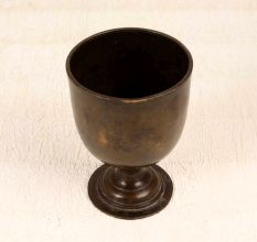 English Art Handmade Brass Cup in Brown Finish for Decor