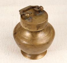 Handcrafted Brass Ganga Jali Water Pot for Hindu Rituals