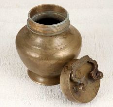 Handcrafted Brass Ganga Jali Water Pot for Hindu Rituals