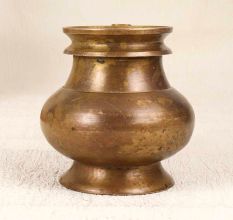 Handmade Holy Water Pot with Spout Made of Brass for Rituals