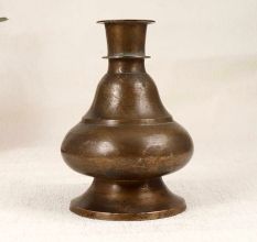 Handmade Brown Brass Hookah Base for Decoration