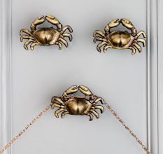 Antique Crab Iron Modern Wall Hook-3 Pieces