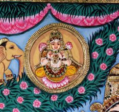 Handmade Tanjore Lakshmi Avatarana Painting for Home Decor