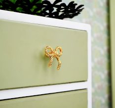 Gold Bow Metal Drawer Knob