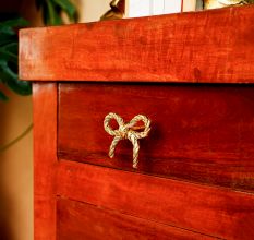 Gold Bow Metal Drawer Knob