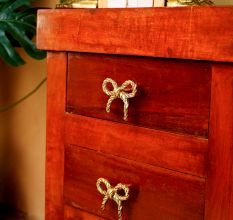 Gold Bow Metal Drawer Knob
