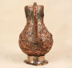 Handcrafted Vintage Copper Islamic Jug with Engraving