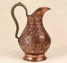 Islamic Handmade Copper Jug with Engraving for Decoration