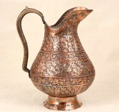 Handmade Premium Copper Islamic Jug for Home Decoration