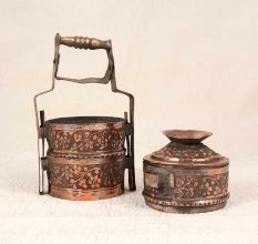 Vintage Premium Copper Lunch Box for Collection and Decoration