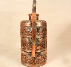 High Quality Copper Lunch Box in Islamic Art for Collection