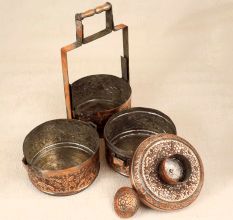High Quality Copper Lunch Box in Islamic Art for Collection