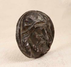 Vintage High-Quality Metal Christian Wall Plate for Hanging