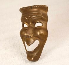 Handmade Finest Brass Male Mask for Wall Hanging