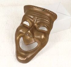 Handmade Finest Brass Male Mask for Wall Hanging