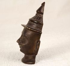 Vintage Brass Holy Lord Shiva Mask for Hanging and Decoration