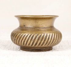 Vintage Traditional Brass Holy Water Pot for Hindu Rituals