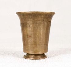 Traditional Brass Holy Cup from South India for Decoration