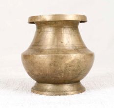 Traditional Handcrafted Brass Holy Water Pot for Collection