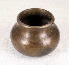 Handcrafted Traditional Brass Holy Water Pot from Northern India
