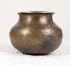 Handcrafted Traditional Brass Holy Water Pot from Northern India