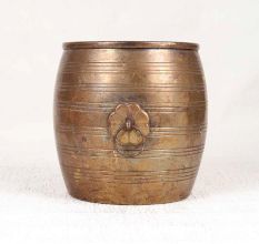 Traditional Brown Vintage Brass Planter for Home Decoration