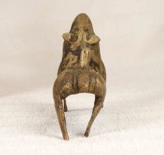Eastern India Art Brass Lion Statue in Vintage Finish for Decor