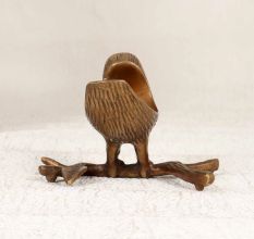 Handmade Solid Brass Bird Trinket Bowl for Home Decoration