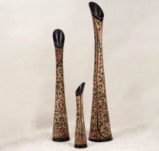 Handmade Finest Brass Flower Pot in Set of 3 for Decoration