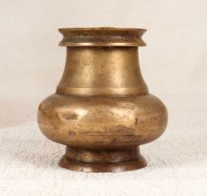 South Indian Brass Holy Water Pot with Spout for Decoration