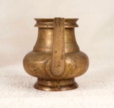 South Indian Brass Holy Water Pot with Spout for Decoration
