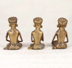 Handmade Finest Brass Musicians Statue for Decoration in Set of 3