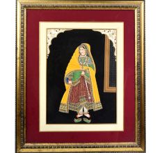 Vintage Canvas Paintiing of King and Queen for Decoration