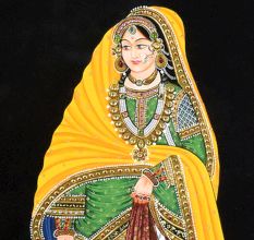 Vintage Canvas Paintiing of King and Queen for Decoration