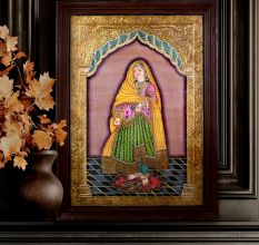 Tanjore Painting of Lady for Home and Office Decoration