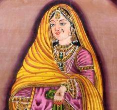 Tanjore Painting of Lady for Home and Office Decoration