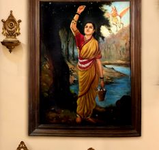 Hand Painted Lady Canvas Oil Painting for Hanging