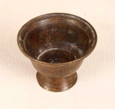Indian Holy Finest Brass Kumkum Tilak Cup for Decoration