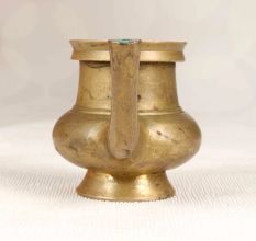 Vintage Finish Handmade Brass Holy Water Pot for Decoration