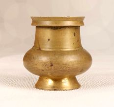 Vintage Finish Handmade Brass Holy Water Pot for Decoration