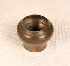 Vintage High-Quality Brass Holy Pot in Brown Finish for Decor