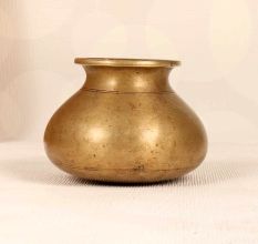 Beautiful Himalayan Art Brass Holy Water Pot for Home Decor